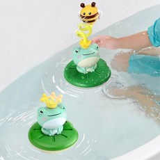 개구리 꿀벌 목욕분수놀이 영유아장난감 조카선물 아이 3세 2세, 1개, 색상 혼합