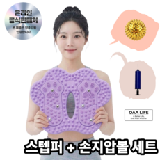 Bodyflow 지압스텝퍼 하체자극 에어스텝퍼 인체공학적 돌기, 1세대 퍼플 세트