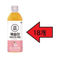 맥널티 복숭아 아이스티 제로 500ml, 18개