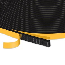 트리시키 웨더 스트리핑 도어 씰 스트립 강력한 접착력 내광성 소음 감소 슬라이딩 도어용 폼 테이프 단열재 현관문 프레임 창문 1/2 x 1/4 26Ft, 1/4 In x 1/16 In x 66Ft, 1개