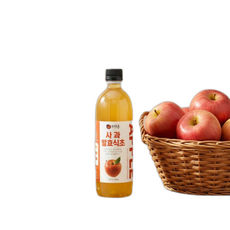 해초롱 자연발효사과식초, 1개, 500ml