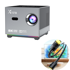 ANYOU 프로젝터 8K 디코딩 가정용 초고화질 홈시네마 스마트 빔프로젝터 안드로이드 내장 WiFi6 미러링, 고화질 전용 HDMI 케이블