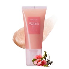 AROMATICA 헤드 스크럽 로즈마리 제라늄 스컬프 스크럽 165g 아로마 테라피 두피 스크럽 두피의 끈적임 보습 판테놀 모발 헤드 클렌징 두피 케어, 1개, g