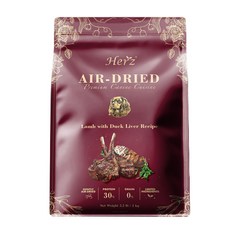 Herz 赫緻 美饌低溫風乾犬糧 超高適口性, 1個, 嫩羊佐頂級鴨肝,454g