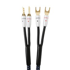 Audiocrast SP14 HIFI 은컬러 스피커 케이블 하이파이 시스템용 하이엔드 OCC 라우드 와이어 Y 플러그 바나나 한 쌍, 01 banana to spade_11 7 메터, 한개옵션2