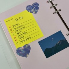 투두리스트 접착 메모지 세로, 1개, 상세페이지 참조, 상세페이지 참조