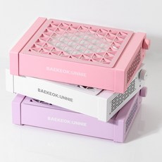 백억언니 드로윈 유무선 네일 흡진기 프리미엄 고출력 흡입기, 1개, 핑크+사은품 3종