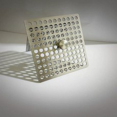 스테인레스 배수구 덮개 필터 하수구 거름망 손잡이, 1개, A. 손잡이가 있는 60각형 5mm 구멍 큰 손잡이