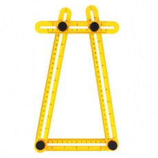 4변 각도 모서리 조절자 학용품 문구용자, 1개, 프러시안 블루