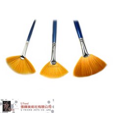 ROCOCO系列 尼龍扇形筆刷, 1個, NO.4, N/A