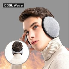 쿨웨이브 겨울 방한 골프 등산 귀마개 귀도리, 1개, 블랙