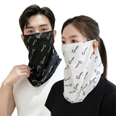 별희옷장 자외선차단 쿨 스포츠 골프 러닝 마스크 2종, 1세트, A세트