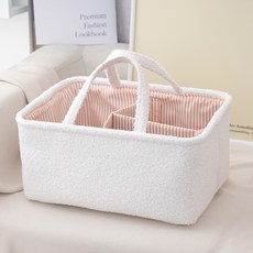 編織收納筐尿布衣物嬰兒籃純色髒衣籃玩具收納筐家居布藝整理收納, 1個, 白色