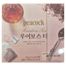 피코크 루이보스티, 3개, 50개입, 1g