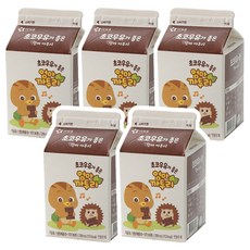 아워홈 초코우유가 좋은 엄마까투리, 5개, 200ml