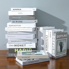 簡約現代假書擺件仿真書道具書模型樣板房店鋪裝飾品創意書柜書盒, 20本如圖不重復