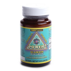 Power Organics Klamath Blue Green Power 3+ 藻類超級食物混合標籤, 60顆, 1罐
