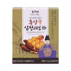 [본사직영] 다예 궁중 홍삼꿀 십전대보차 티백 개별포장 전통차 블렌딩티, 11g, 6개, 5개입