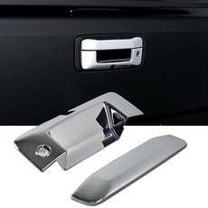 尾門把手蓋 鍍鉻銀色 黏貼式 2件組 適用於 Silverado Sierra Heavy Duty