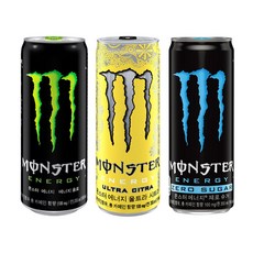 몬스터 355ml (그린+시트라+제로슈거) 8캔씩 총 24캔, 1