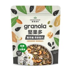 小麥的家 堅果多脆萃纖燕麥穀片 黑芝麻堅果 250g 低卡高纖早餐穀物, 1個, 【堅果多 黑芝麻堅果】250g/包