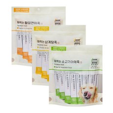 무마진 강아지 짜먹는 간식 3종 490g