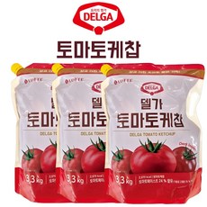 델가 토마토 케찹 3.3kg (3입) 식자재 대용량, 3개
