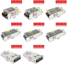 3V 5V 6V 9V 12V 13.8V DC 스위칭 전원 공급 장치 SMPS 12358.51012.51516.5202530-60A Led 스트립 CCTV 용, 01 CHINA, 22 2A, 08 9V
