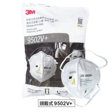 3M口罩 PM2.5防護 霧霾口罩 防異味 防粉塵, 1個, 9502V+頭戴式一袋25入