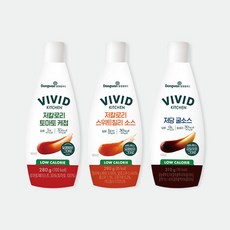 비비드키친 저칼로리 토마토케첩 280g + 저칼로리 스위트칠리소스 280g + 저당 굴소스 310g, 1개, 상세 설명 참조