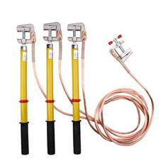 절연봉 고압 접지봉 디스콘봉 배전실 전기 안전 스틱, 1개, 패키지5 0.5m봉 1mx3+5m선