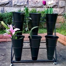 大號花店多層花架 花店貨架 鐵藝花架 鮮花貨架 花店展示架花架 置物架 層架, 1個