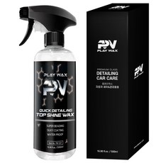 플레이왁스 퀵디테일링 탑샤인왁스 차량용 카나우바 물왁스 광택코팅제 500ml, 1개