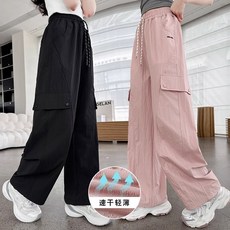 賣場優選新款可愛童裝女童防蚊褲女童褲子夏季薄款2025新款兒童女孩洋氣中大童直筒長褲爆款