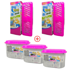 물먹는하마 슬림본품2개+ 옷장용숯3입, 1개