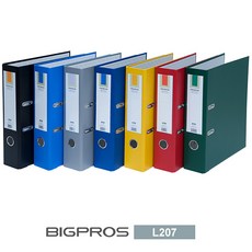 대흥사 빅프로스 A4 LA 2공 레버아치바인더 LA 합지바인더 세로형(L207/7cm) LEVER ARCH FILE, 블랙