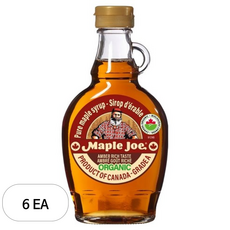 메이플조 유기농 메이플시럽, 6개, 189ml