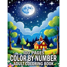 Majosta 100 Pages Color By Number Coloring Book For Adult: Large Print with Autumn Spring Flower, Majosta 100 Pages Color By Num