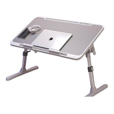 可升降折疊床上桌 加大加寬 8擋升降和室桌, 淺灰色