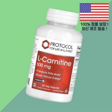 라이프 밸런스 프로토콜 카르니틴 L카르니틴 엘카르니틴 카르티닌 아미노산 500mg 식물성 베지캡슐 60정 Protocol for Life Balance L Carnitine 6, 1개