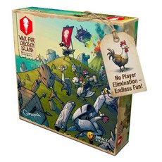 War for Chicken Island (2판) – 성인 가족 및 친구를 위한 미니어처 스커미시 전략 보드 게임 플레이어 제거 없는 경쟁 테이블 탑 게임 만 14세 이상