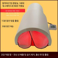 원적외선 반신욕기 가정용 사우나 땀찜질기 실내 건식 이동식 홈사우나, 단일 가열칸(매트 미포함) 커피