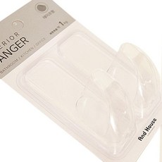 클리어 다용도행거2P, 단품, 1개