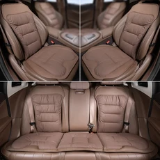 유니버설 나파 가죽 자동차 시트 커버 사계절 통기성 편안한 안장 쿠션