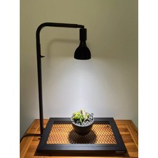 鐵工藝NBHD植物日式花架補光燈架觀葉植物多肉苔蘚美觀大方, 1個, 烤漆黑