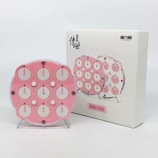 치이 클락 큐브 핑크 QiYi Clock Pink 2025 Edition 선수용 자석 큐브 퍼즐, 1개