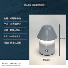 可愛卡通發光玩具夜市擺攤批發網紅氛圍夜燈小夜燈宿舍牀上用, 1個, 灰