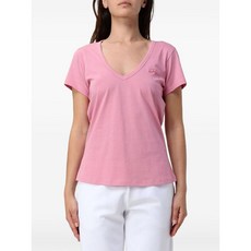 보스 자수 V넥 티셔츠