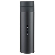 락앤락 다이징 후방팝업 보온 텀블러, 1개, 420ml, 그레이