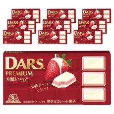 MORINAGA 森永 Dars 頂級草莓味巧克力豆 12入, 10個, 46g